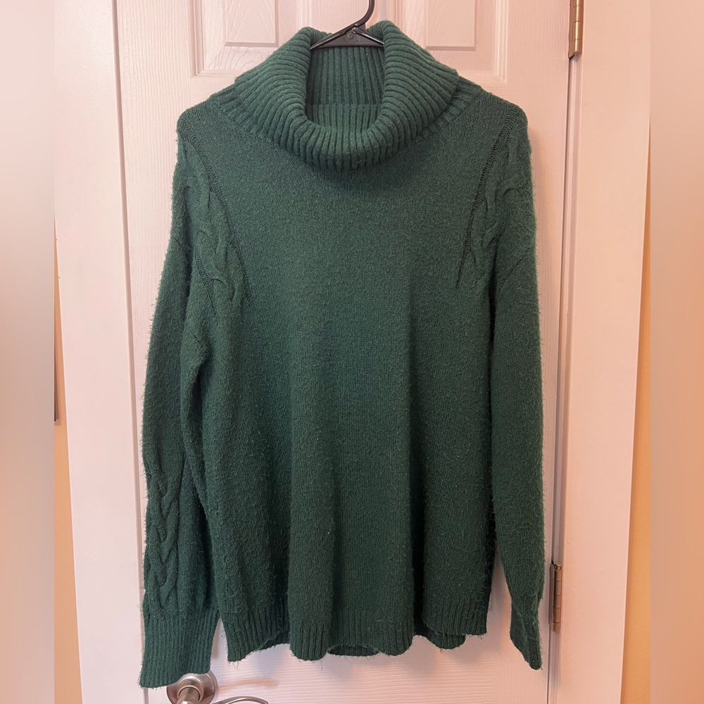 Green St. John’s Bay Turtleneck Sweater Women’s Large